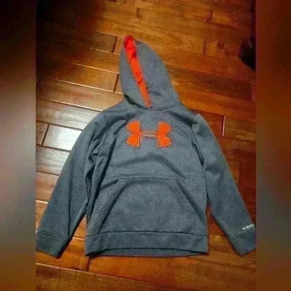 Under Armour heathered gray youth xsmall hoodie - Picture 1 of 4